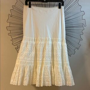 Vintage White Slip Petticoat Cancan Skirt Size M